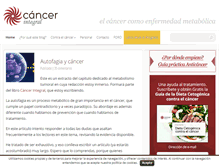Tablet Screenshot of cancerintegral.com